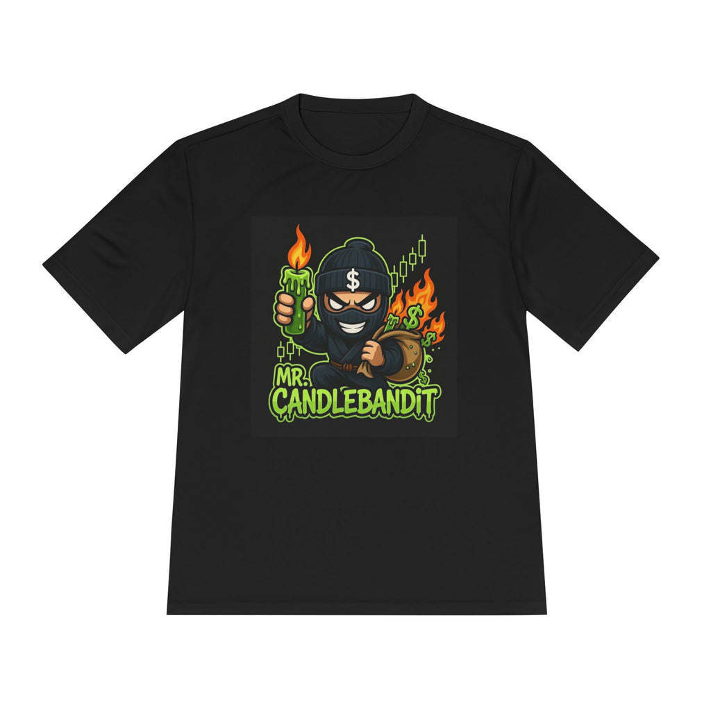 Mr. Candlebandit T-Shirt — Funny Flame Masked Bandit Graphic Tee