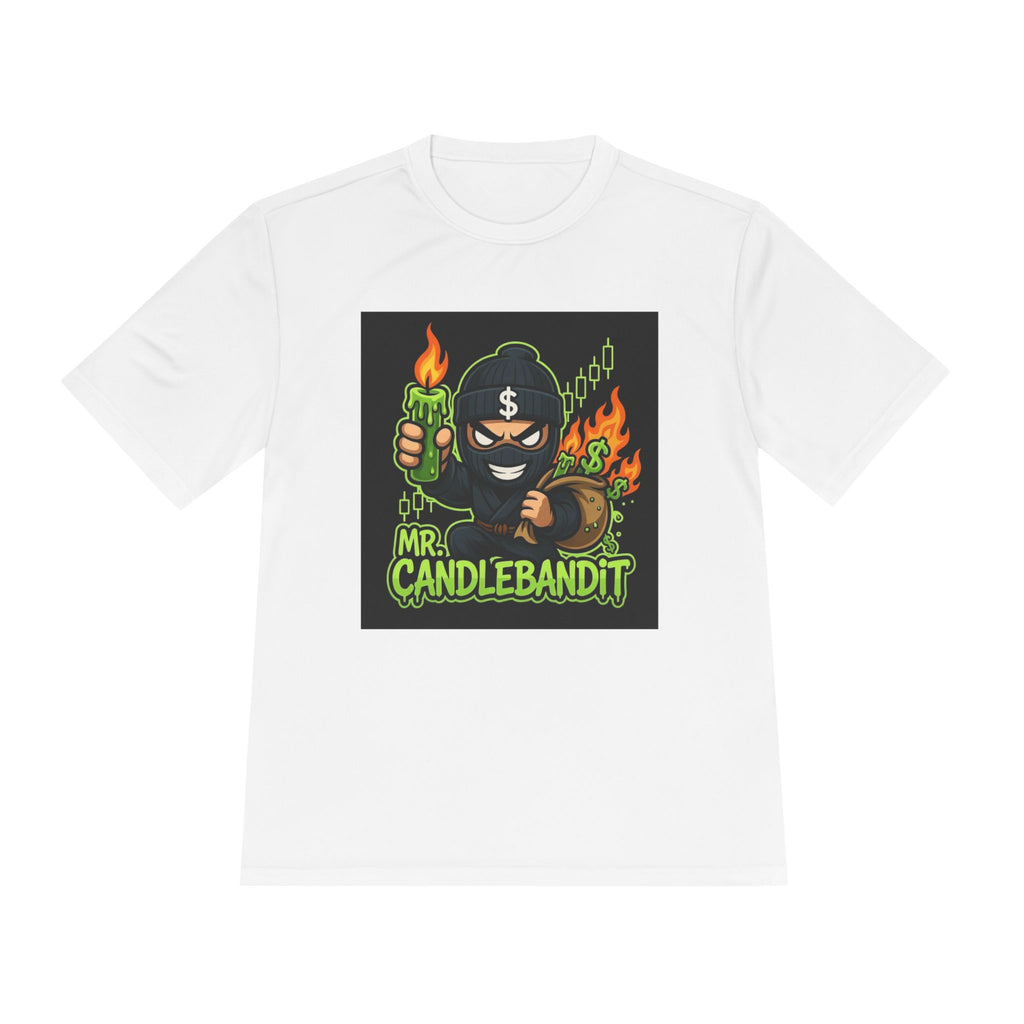 Mr. Candlebandit T-Shirt — Funny Flame Masked Bandit Graphic Tee