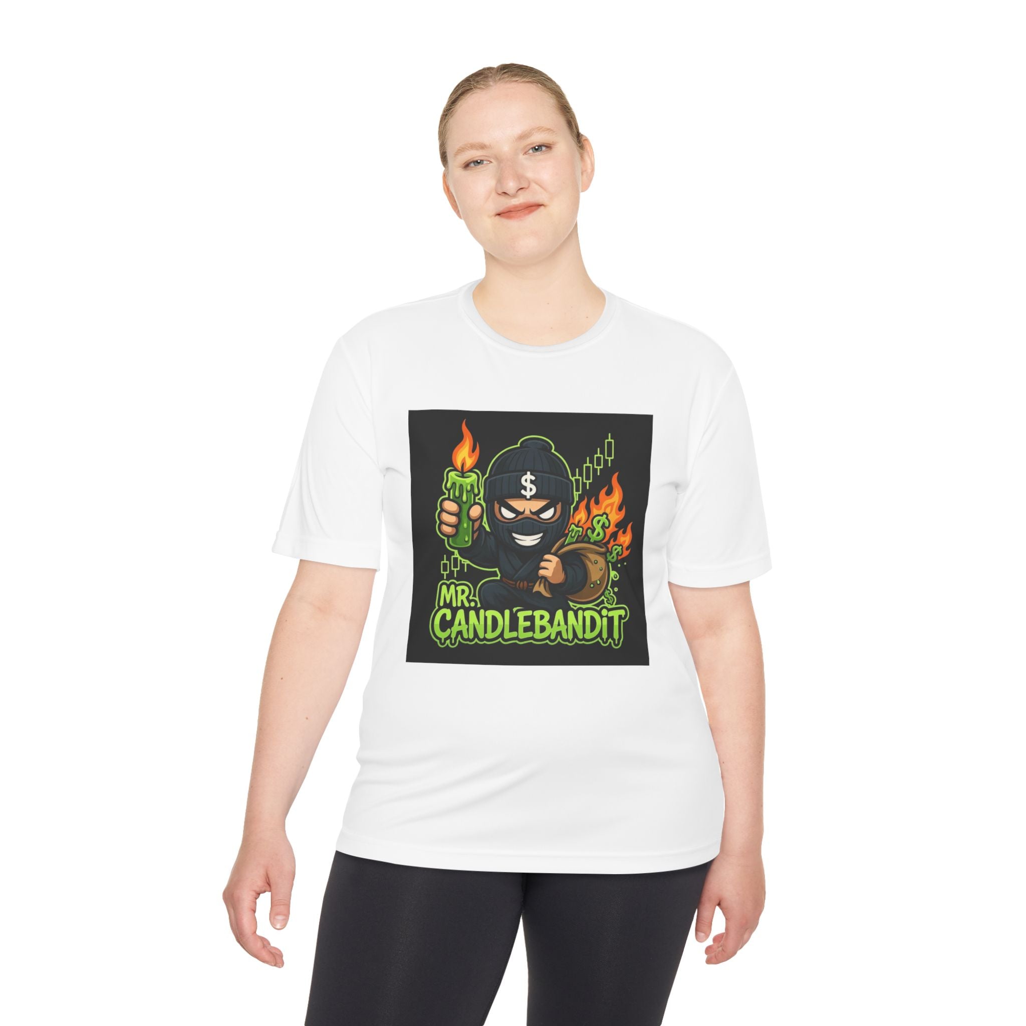 Mr. Candlebandit T-Shirt — Funny Flame Masked Bandit Graphic Tee