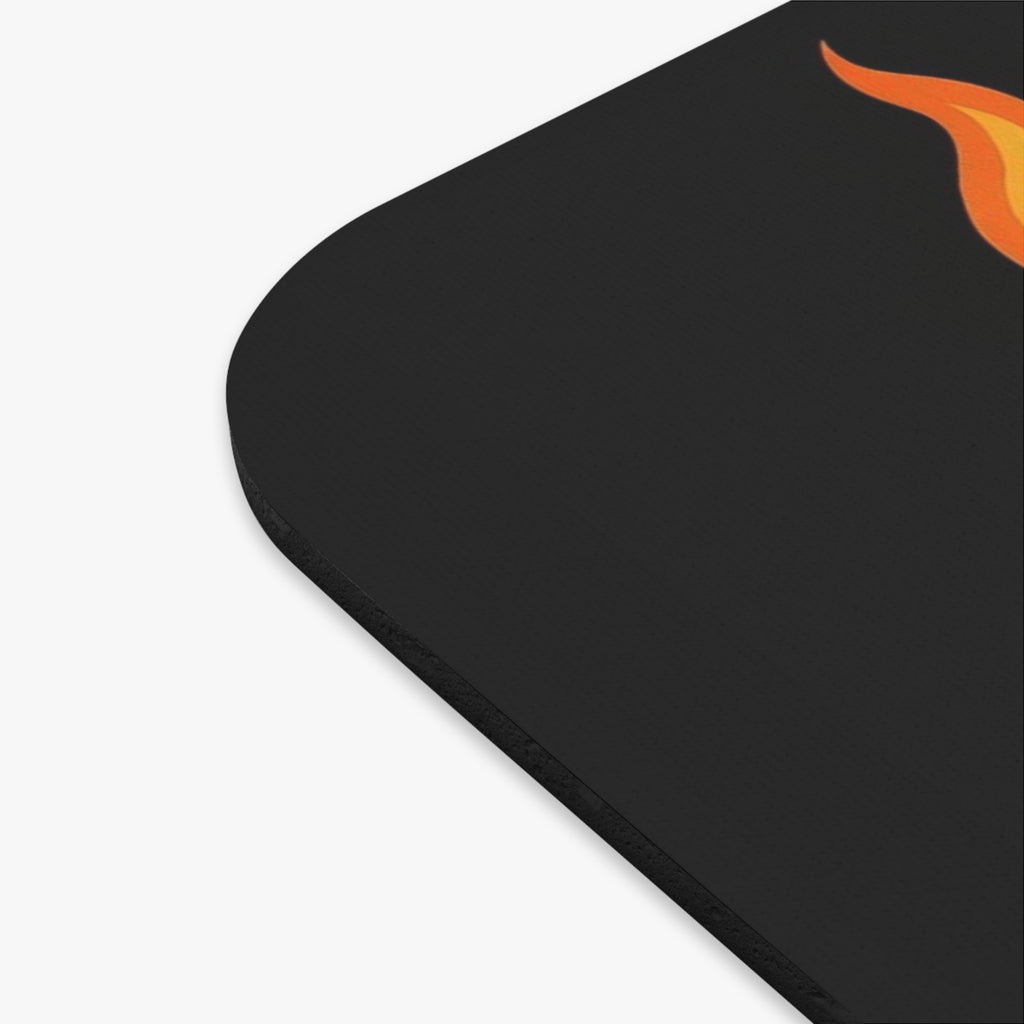 Mouse Pad — Mr. Candlebandit Gaming/Desk Mousepad with Cartoon Bandit & Flame Design