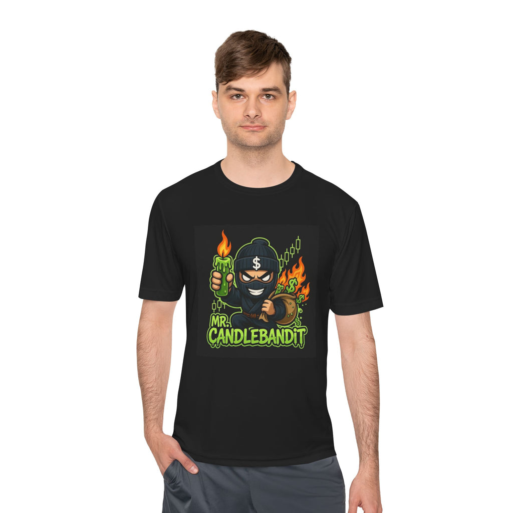 Mr. Candlebandit T-Shirt — Funny Flame Masked Bandit Graphic Tee